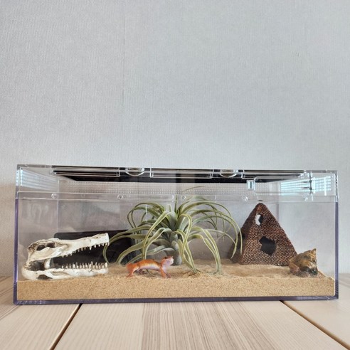 레오파드게코 사육장 도마뱀 파충류 은신처, 1개, 49cm