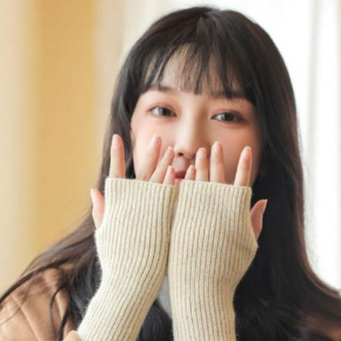 플래그스 손목토시 핸드워머 양팔 팔토시, 1개, 아이보리