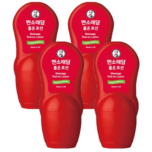 멘소래담 롤 온 로션, 50ml, 4개