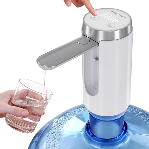 HK sell 미즈 자외선 살균 충전식 캠핑 워터 디스펜서, 1개, 20L, 화이트