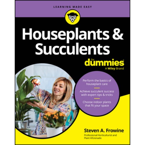 (영문도서) Houseplants & Succulents for Dummies Paperback, English, 9781394159512