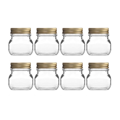 사각 유리병 160ml_8조, 단품, 1개