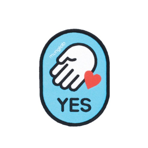 디그니티독 멍랩 옐로와펜 강아지 인식표 펫티켓 리드줄 매너 악세서리, YES터치