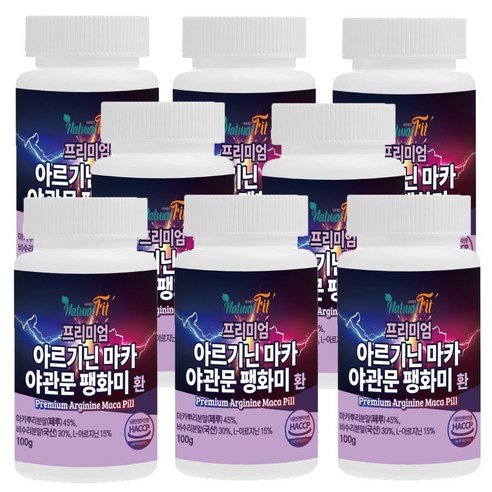네추럴핏 프리미엄 아르기닌 마카 야관문 팽화미 환 100g 1개, 8개