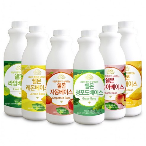 매스티지 쉘몬 과일 농축액 베이스 1kg 모음전/시럽/원액/에이드, 쉘몬 과일 농축액 베이스 자몽 1kg