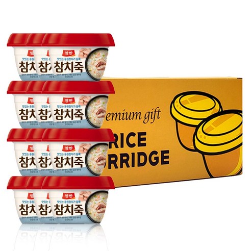 (올따옴) 죽 선물세트 동원 양반죽 참치죽 용기 287.5g 12입, 1세트