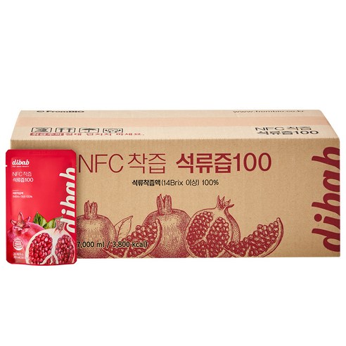 프롬바이오 NFC착즙 석류즙, 100포(실속), 70ml