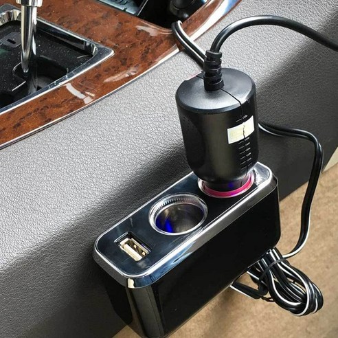 메이튼 차량용 200W 인버터 시거잭 초고속 변환기 12V, 1개 시거잭확장 13 USB 2소켓 시거잭확장 시거잭 새차선물 차량용 shc*45515BU, 본상품선택, 1개