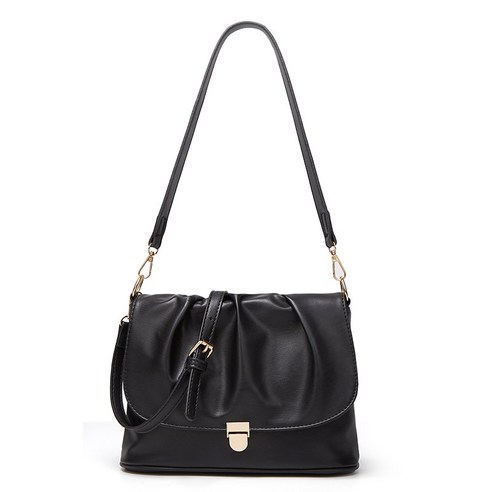 프랑스어 스타일 겨드랑이 가방 새로운 틈새 Pleated 부드러운 가죽 가방 어깨 Crossbody 구름 가방 고급 감지 도매