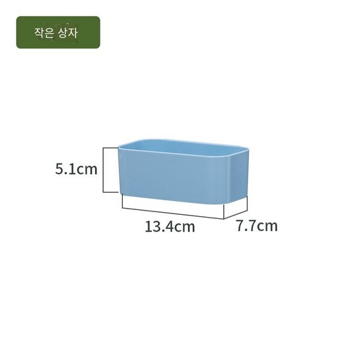 칼노 벽에 장착 된 보관 상자 욕실 화장실 캐비닛 도어 랙 펀칭없이 벽, 블루