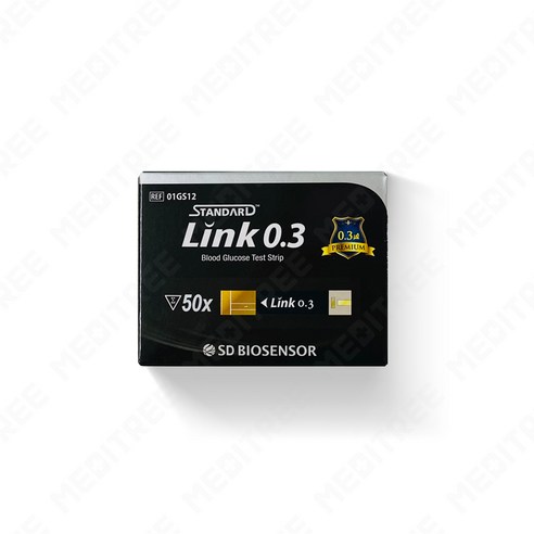 SD바이오센서 스탠다드 글루코나비 링크0.3 혈당시험지, 1개