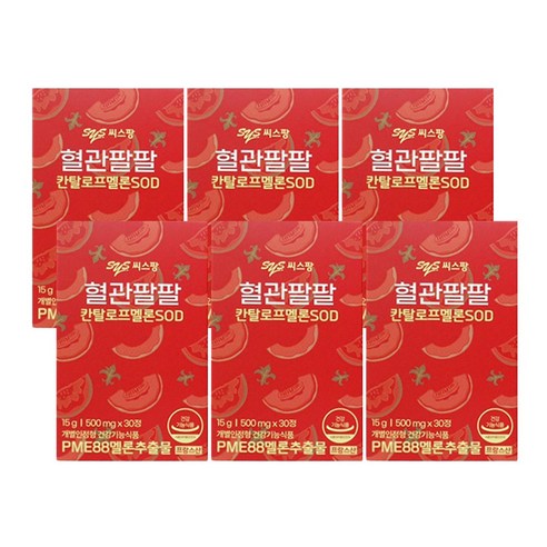 씨스팡 혈관팔팔 칸탈로프 멜론 SOD, 30개, 6개