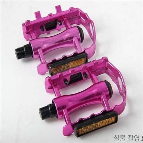산악 자전거 페달 알루미늄 합금 초경량 자전거 페달, 알루미늄 합금 페달-로즈 레드