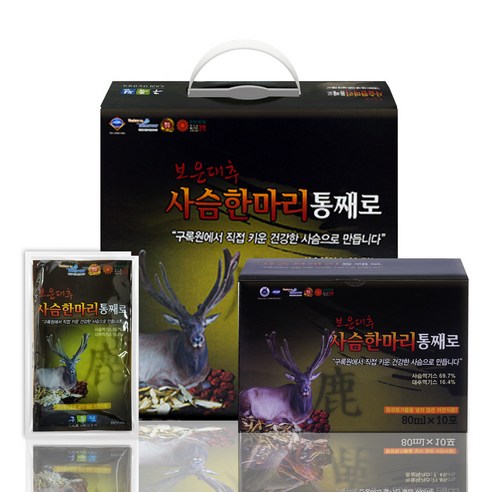 구록원 보은대추 사슴한마리통째로 기타건강즙, 60개