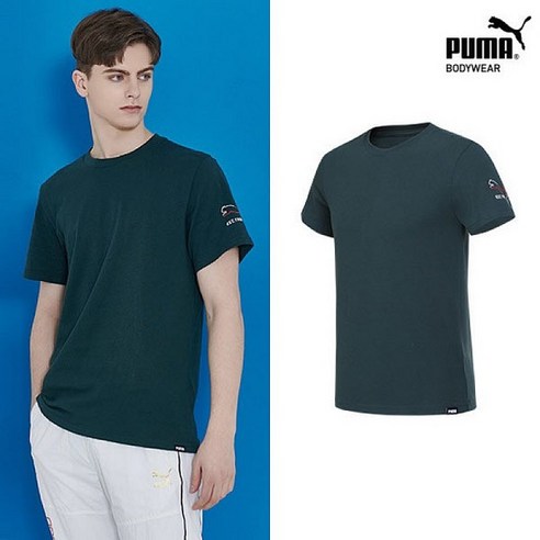 [푸마 바디웨어] 남여공용 코튼 언더셔츠 1종 딥그린 PUKTSL02