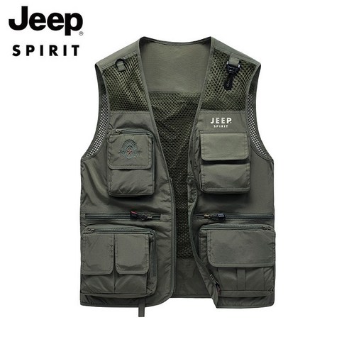 JEEP SPIRIT 지프 남녀공용 아웃도어 촬영 등산 낚시 멀티포켓 전술조끼 9322JP+사은품