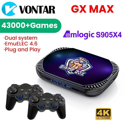 VONTAR GX MAX 레트로 비디오 게임 콘솔 PSP/PS1/N64/Sega Saturn/DC EmuELEC4.6 및 Android 11 S905X4 4 4K 50 + 에뮬레, 6.European Standard – 256GTF-2 saturn블루투스리시버 Best Top5