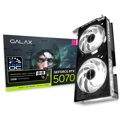 갤럭시 GALAX 지포스 RTX 50 시리즈 그래픽카드, RTX 5070 OC D7 12GB [ BLACK ]
