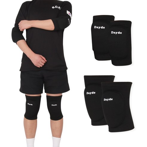 군대 입대 전 필수품! 데이드 훈련소 유격 보호대 세트 (팔꿈치+무릎) 블랙 
킥보드/스케이트