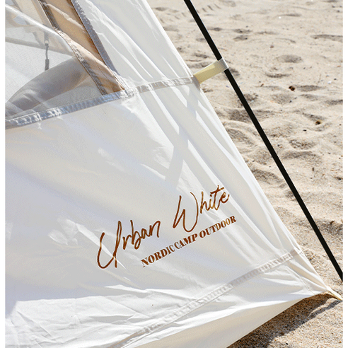 캠프미 어반 화이트 간편한 원터치 텐트: 어디서나 편리한 야외 모험을 위한 필수품