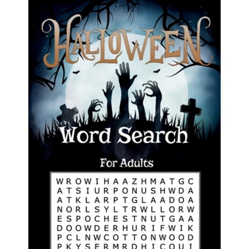 (영문도서) Halloween Word Search For Adults: Large Print Word Search Book For Adults With Answers (40 Me... Paperback, Independently Published, English, 9798680916216