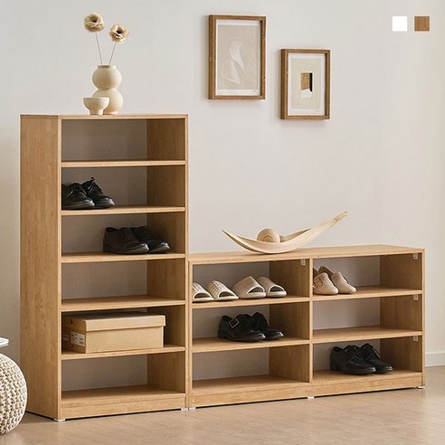 GD3948 오픈 신발장 6단 6칸 진열장 원룸 기숙사 틈새, 세로형화이트