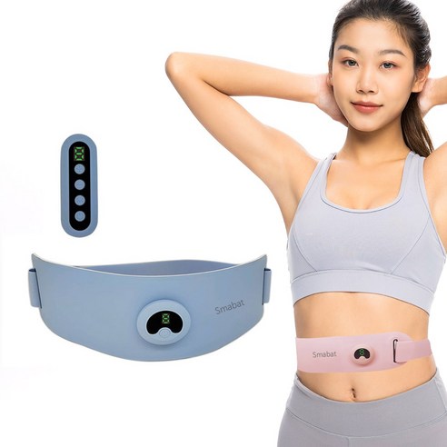 벨트, 운동, 마사지 EMS 트레이닝 Smabat EMS 허리 마사지 벨트 허리마사지기 저주파 안마기 무선 리모컨 6가지 마사지 모드 9단계 강약 조절, 블루 벨트, 운동, 마사지 EMS 트레이닝 Smabat EMS 허리 마사지 벨트 허리마사지기 저주파 안마기 무선 리모컨 6가지 마사지 모드 9단계 강약 조절, 블루