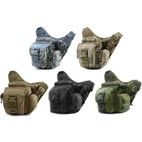 군용 밀리터리 크로스백 슬링백 여행 백팩, ACU색 밀리터리슬링백