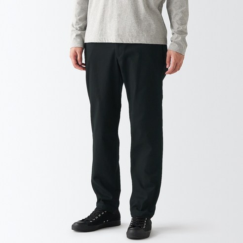 [OKㅣ강추] MUJI 무인양품 남성 안감 기모 스트레치 트윌 테이퍼드 팬츠 [OKNOWㅣ추천상품]