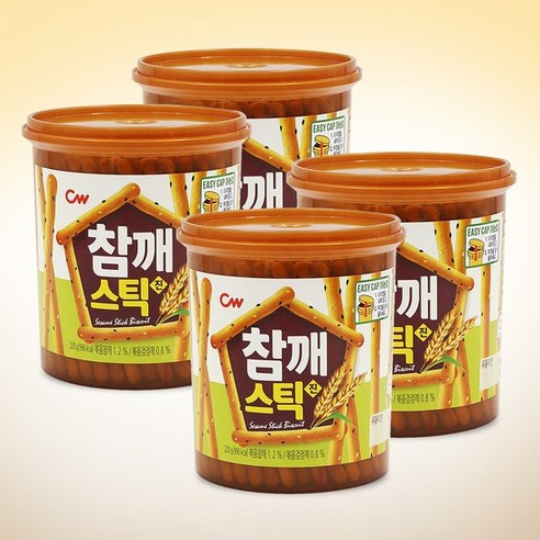 [KT알파쇼핑]CW 청우 참깨스틱 220g x 4개 / 참깨과자