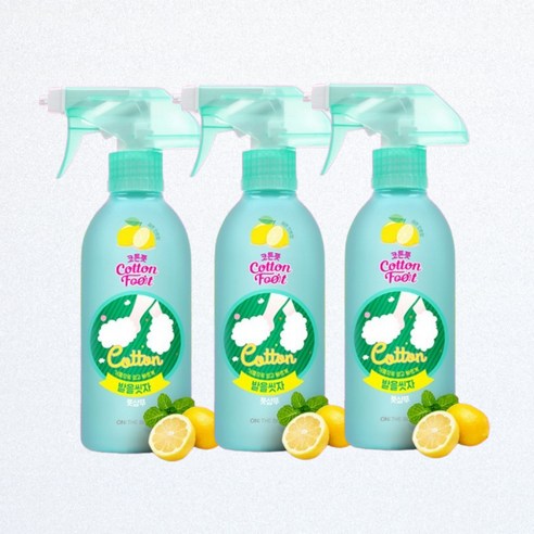 온더바디 발을씻자 풋샴푸 발세정제 385mL, 레몬민트향, 1세트, 3개