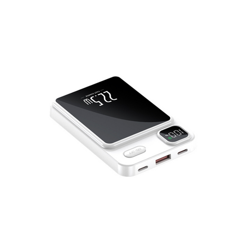 글라우벤 15W무선충전 PD22.5W QC3.0 맥세이프 보조배터리 10000mAh, 화이트