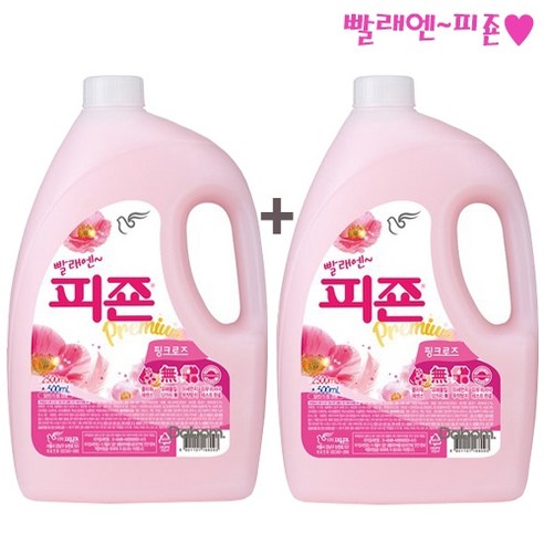 로맨틱한 핑크로즈의 고품격향 빨래엔pink로즈 3000ml 2개, 3L, 1개