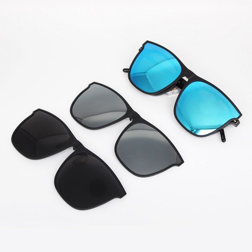 편안한 착용감과 편광 기능을 갖춘 실용적인 선글라스 세트