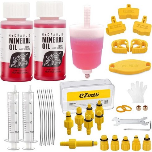 자전거 녹제거제+WD-40 바이크 건식 체인윤활제, 녹제거 150ml + 건식 윤활유 120ml 블리딩키트 Best Top5 12 Shimano용 브레이크 블리딩 키트 TEKTRO TRP 유압 디스크 2024 업그레이드 자전거 블리더 고성능 미네랄 액 포함 공구 120ml