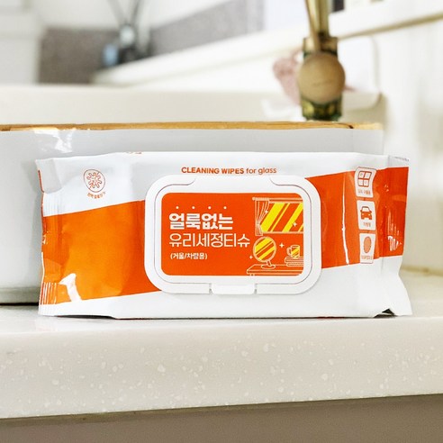 아이프리 얼룩없는 유리닦이 티슈 창문 화장실 욕실 물때 제거 50매, 6개, 상세페이지 참조