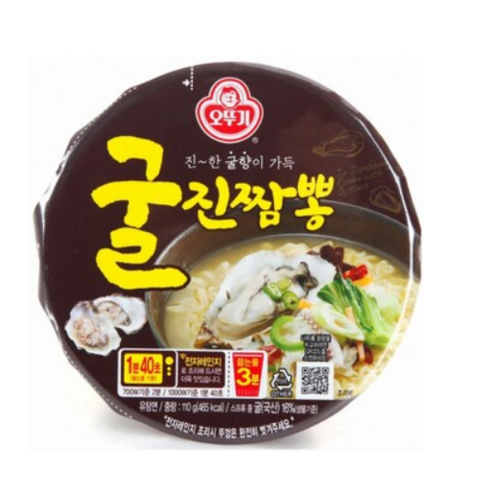 오뚜기 굴진짬뽕 용기 컵라면 110g, 28개