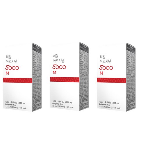 나나네이처 고함량 L아르기닌 5000mg L-아르지닌 마카 비타민C 함유 제품 20gx15포, 20G X 15포, 3개