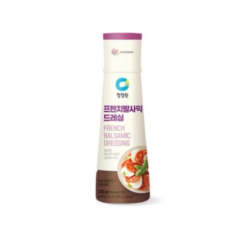 청정원 프렌치 발사믹 드레싱 소스, 325g, 3개
