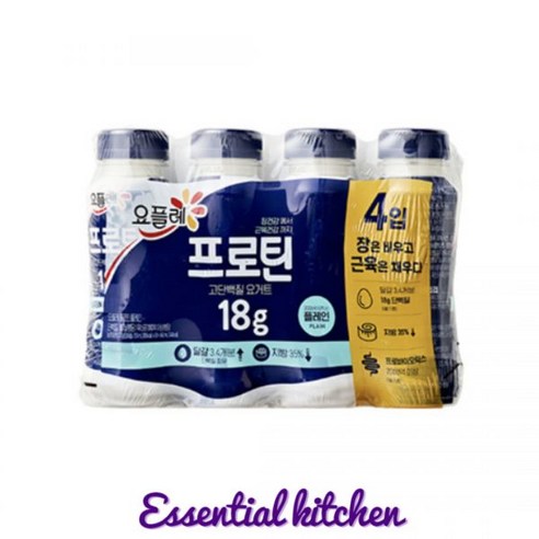 요거트 프로틴 2종 선택형 세트, 210mL X 4개입, [요플레] 프로틴 플레인 12개 프로틴요거트
