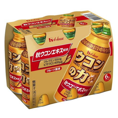하우스푸즈 강황의 힘 후르츠맛 6개입, 600ml, 1개
