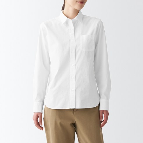 무인양품 MUJI 여성 워싱 브로드 셔츠 BCB01ZZZ