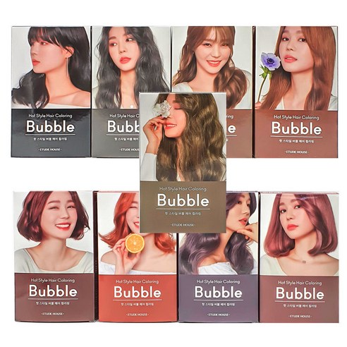 에뛰드 핫스타일 버블 헤어컬러링 염색제, 애쉬바이올렛, 1개