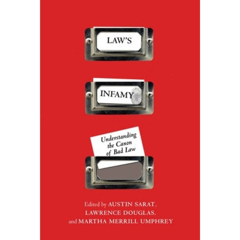(영문도서) Law''s Infamy: Understanding the Canon of Bad Law Paperback, New York University Press, English, 9781479812097