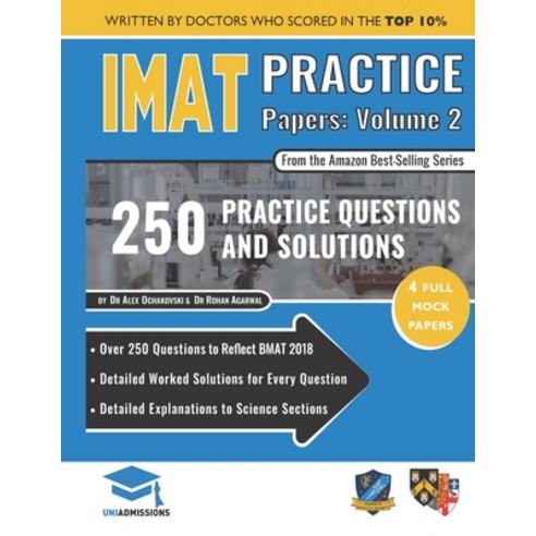 IMAT Practice Papers Volume Two: 4 Full Papers with Fully Worked Solutions for the International Med... Paperback, Rar Medical Services