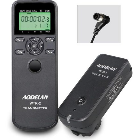 Aodelan Wireless Remote Control Compatible for Sony Wired Timer Intervalometer Shutter Release a99, N8 for Nikon