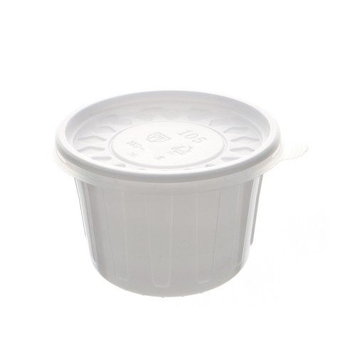 더담다 일회용 소스컵 백색 105mm (대) 233 100개입, 1개