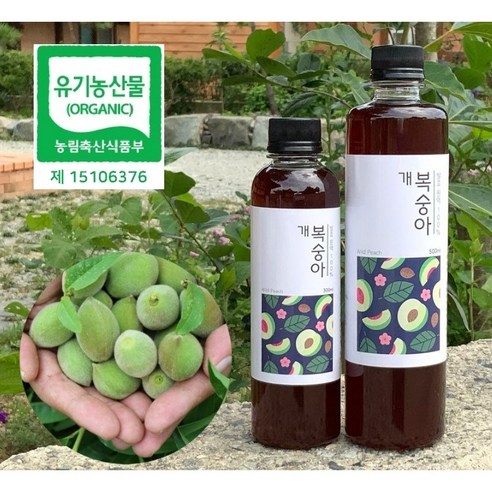 농부프린스 유기농 개복숭아청 개복숭아원액 효소 진액 액기스 7년숙성, 300ml, 1개