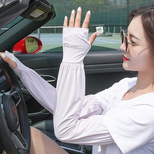 얼음 소매 자외선 차단제 UV 얼음 실크 통기성 느슨한 소매, 편지 r 보라색, 느슨한 평균 코드 [좋은 탄성]]