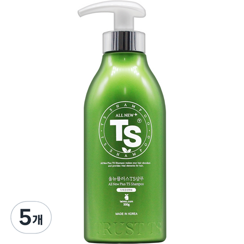 TS 올뉴플러스 기능성샴푸, 500g, 5개